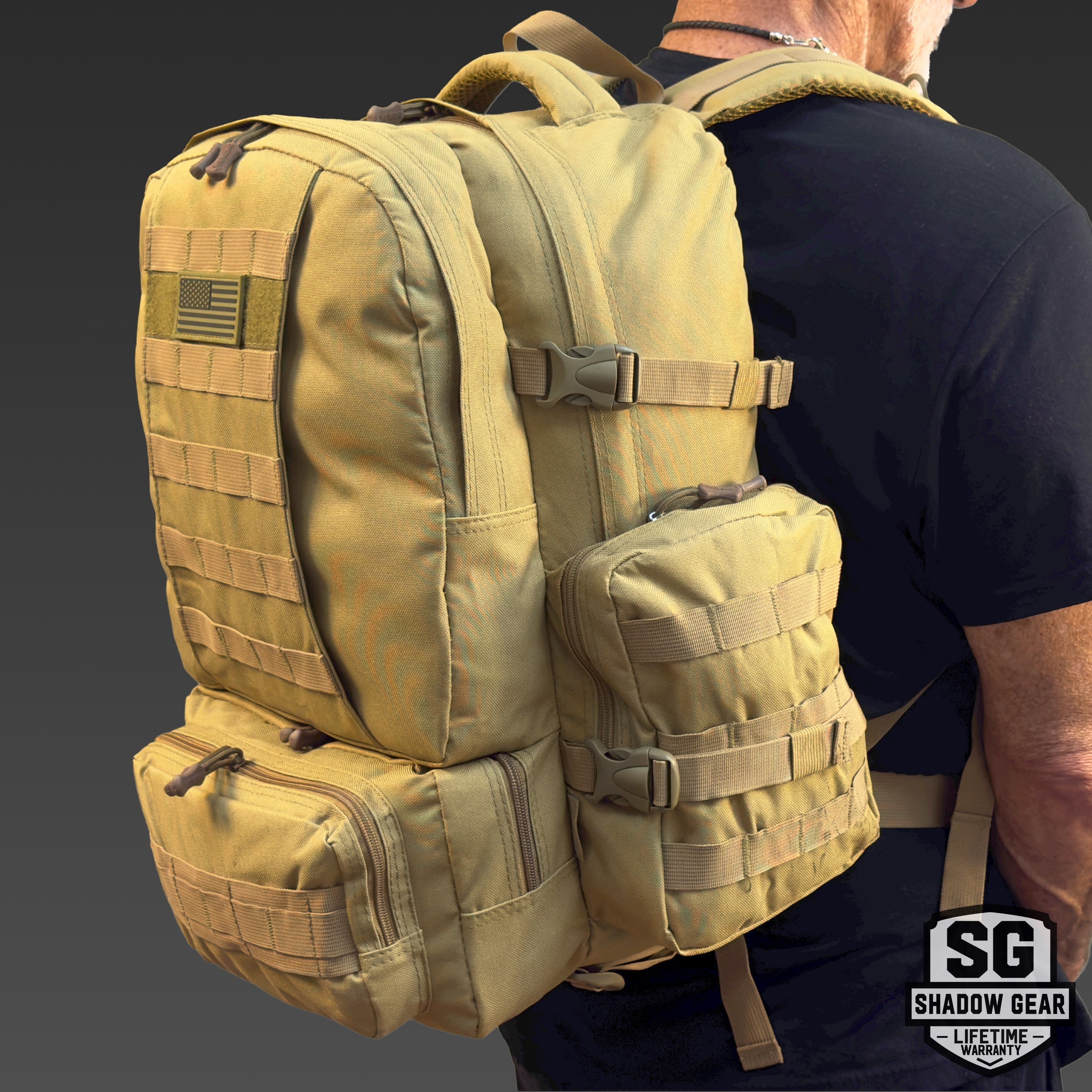 Shadow Gear SG708 Tactical MOLLE Rucksack - Combat Trekking Bag