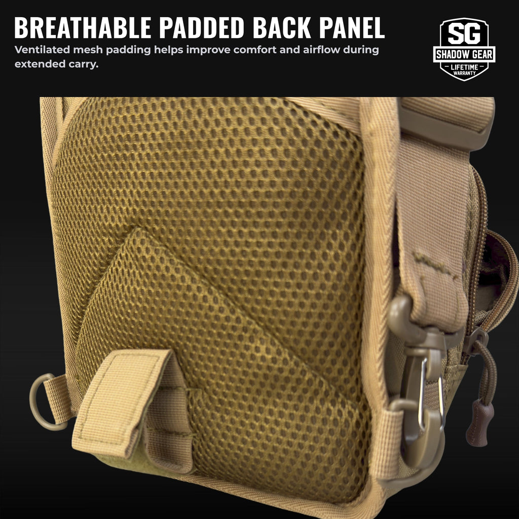 Shadow Gear SG717 Tactical Utility Sling - EDC Chest Shoulder Bag